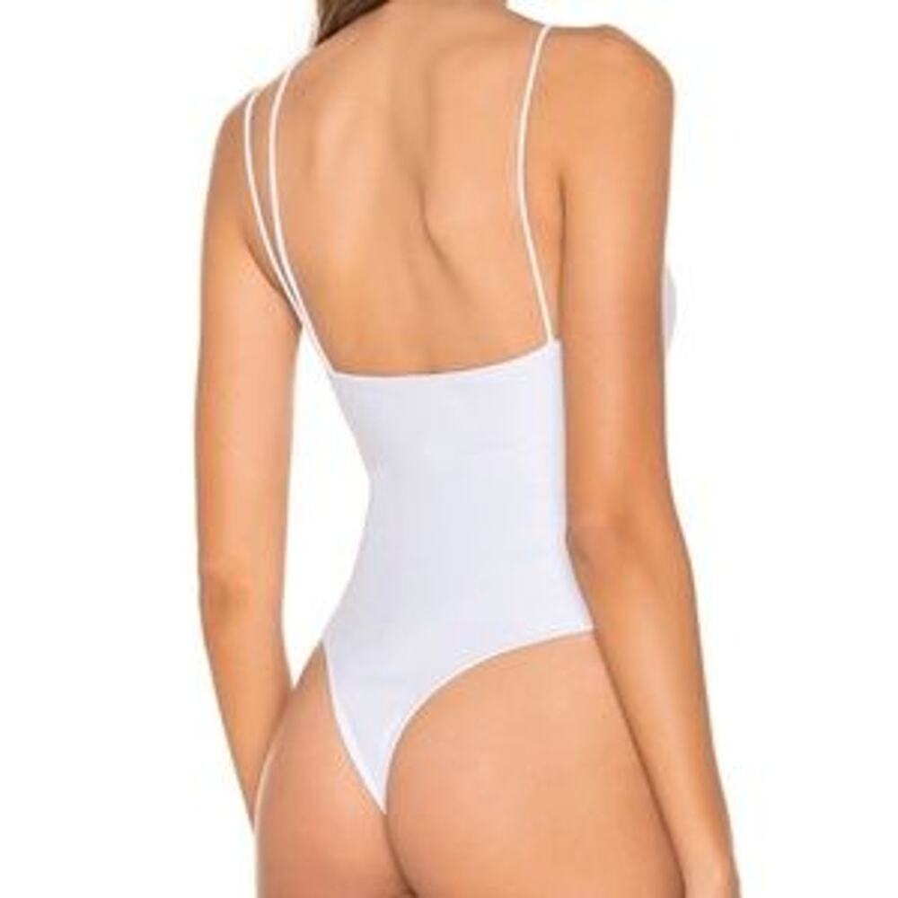 Superdown Revolve Janelle Bodysuit White Sz LRG NWT - Picture 4 of 4